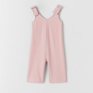 NWT Zara 2-3Y sparkly bow pink jumpsuit